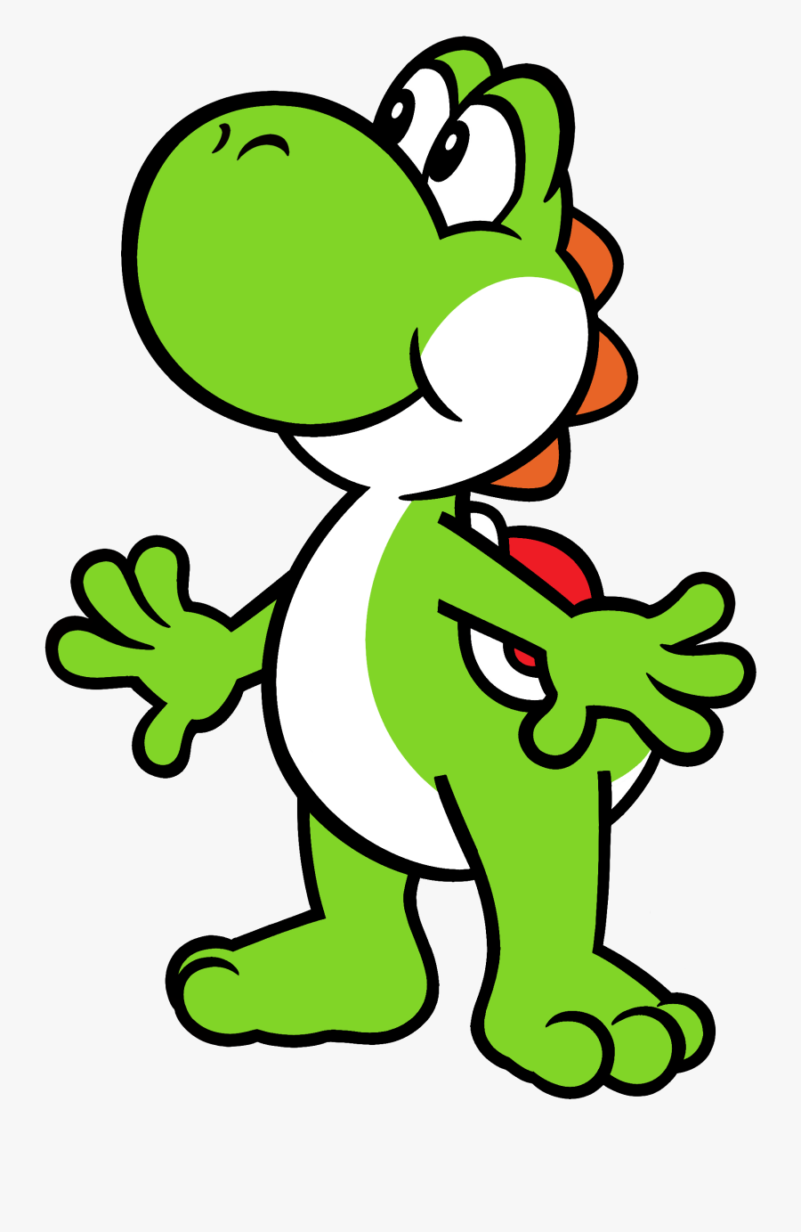 Transparent Yoshi Png - Yoshi Shoeless, Transparent Clipart