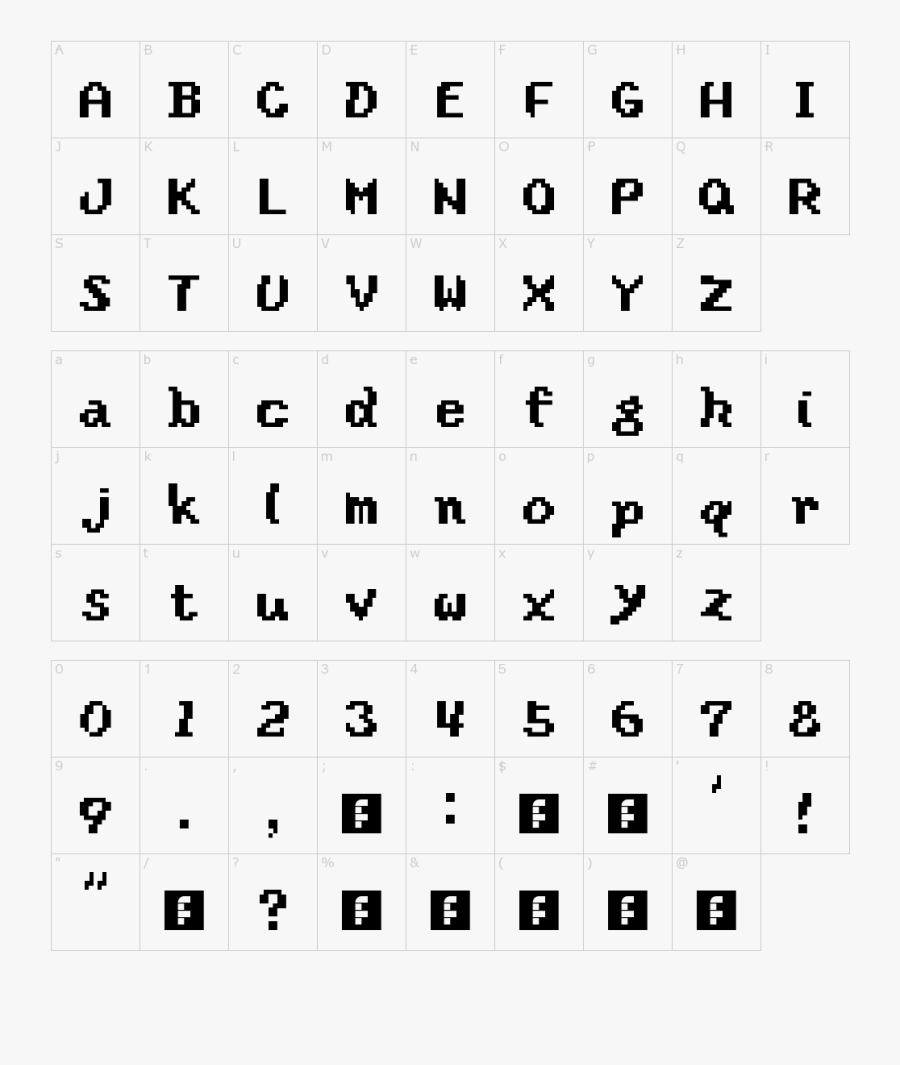 Clip Art Island Font - Pixelated Font, Transparent Clipart