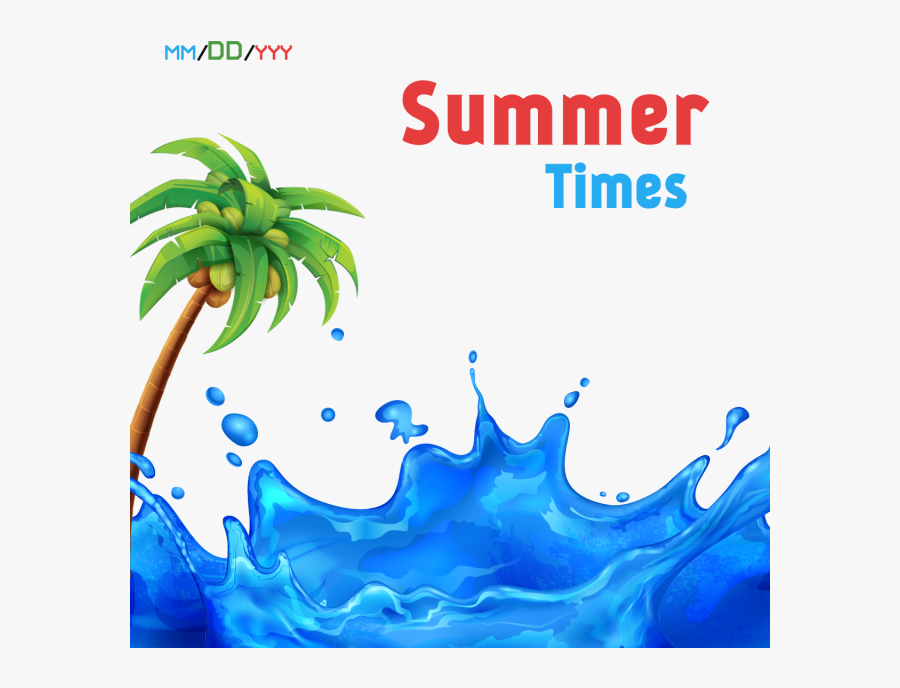 Summer Splash Background , Transparent Cartoons - Summer Water Splash Background, Transparent Clipart
