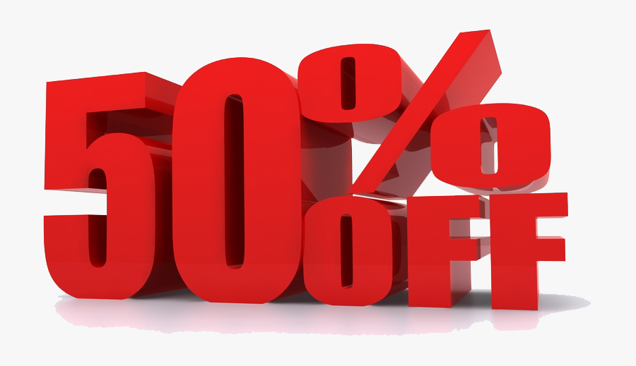 50% Discount Png, Transparent Clipart