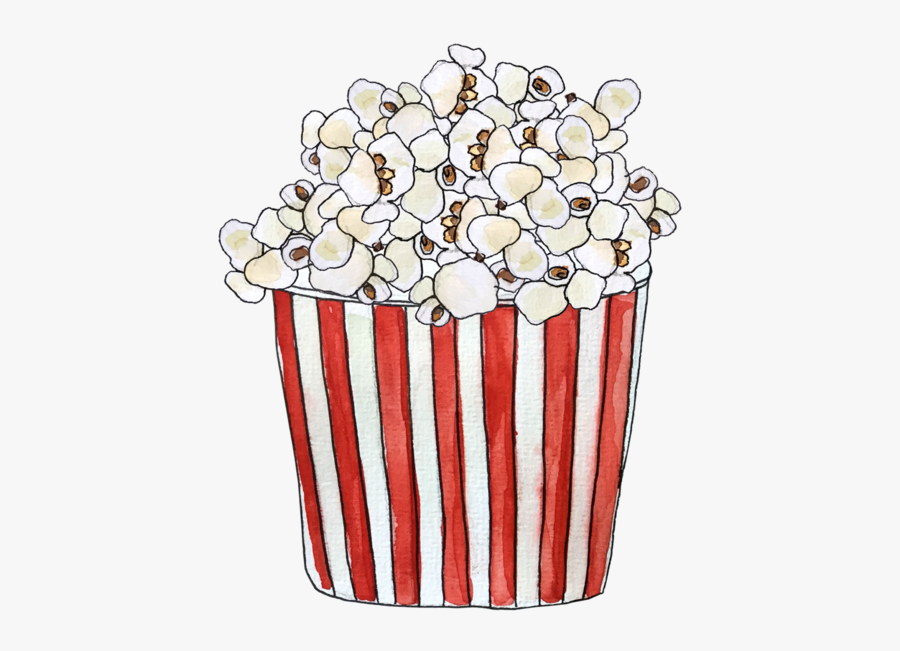 Popcorn - Illustration, Transparent Clipart
