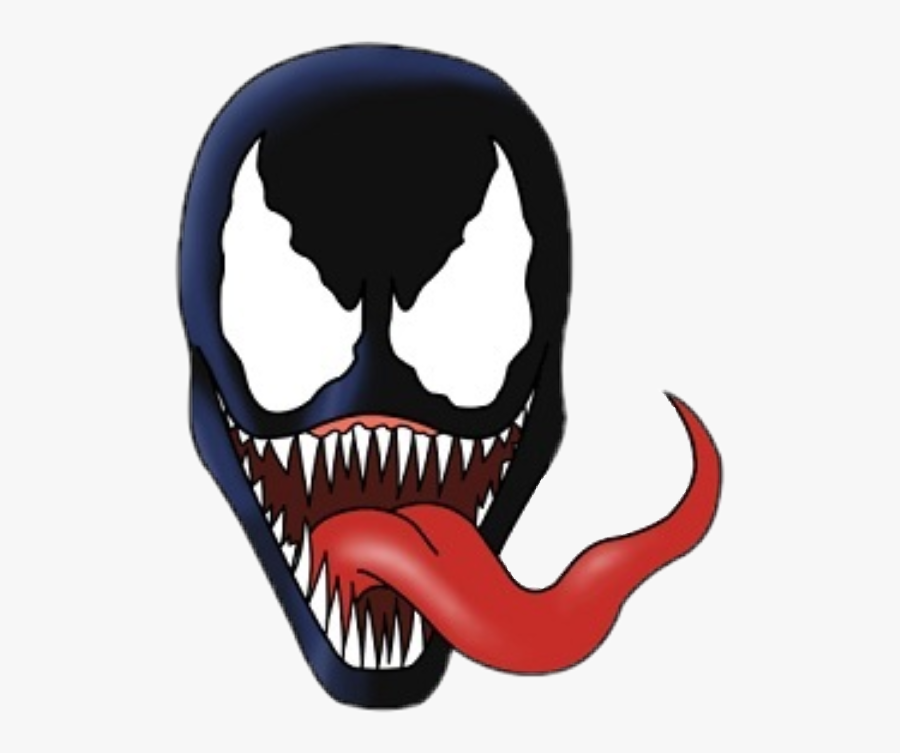 Venom Clipart Marvel Venom - Cartoon Venom Drawing Easy, Transparent Clipart