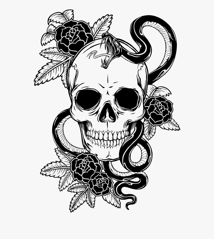 Symbolism Tattoo Venom Skull Human Free Hq Image Clipart - T Shirt Tattoo Png, Transparent Clipart