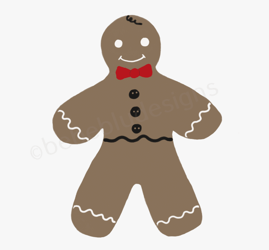 Ginberbread Boy - Cartoon, Transparent Clipart