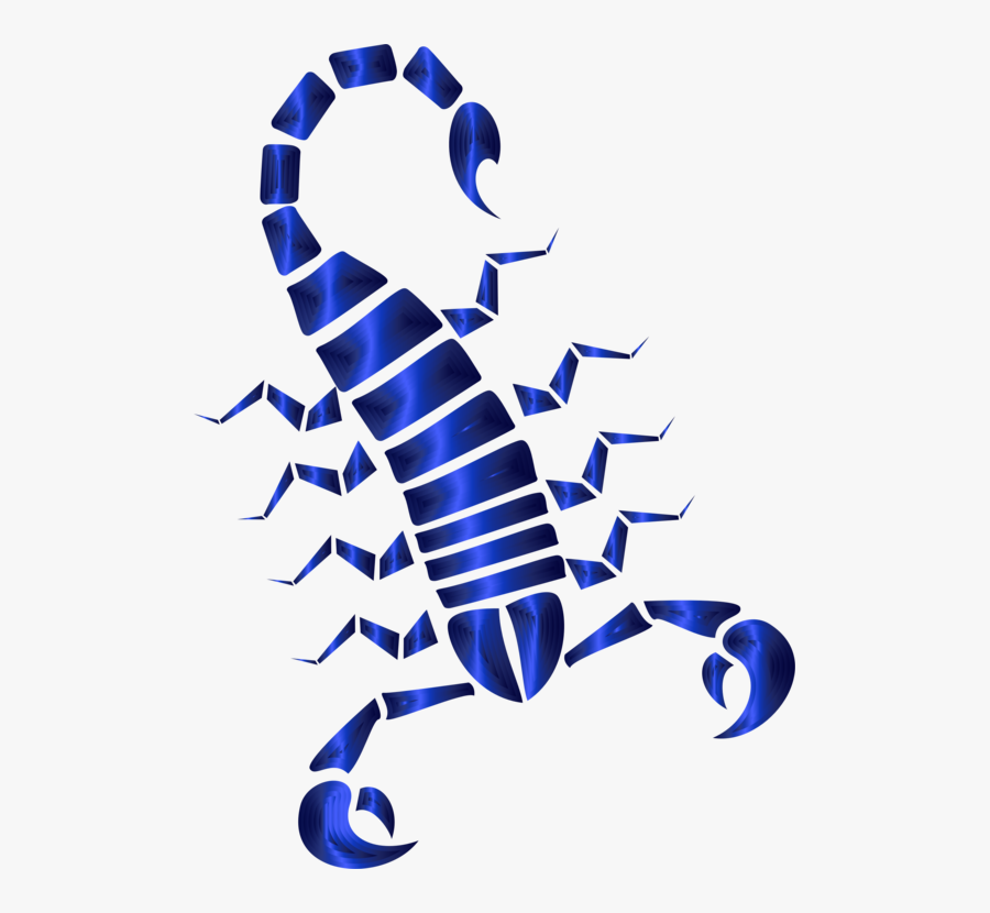Electric Blue,artwork,scorpion - Scorpion In Triangles, Transparent Clipart