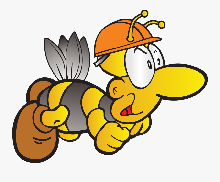 Euclidean Vector Cartoon Venom Transprent - Worker Bee With Honey Vector, Transparent Clipart