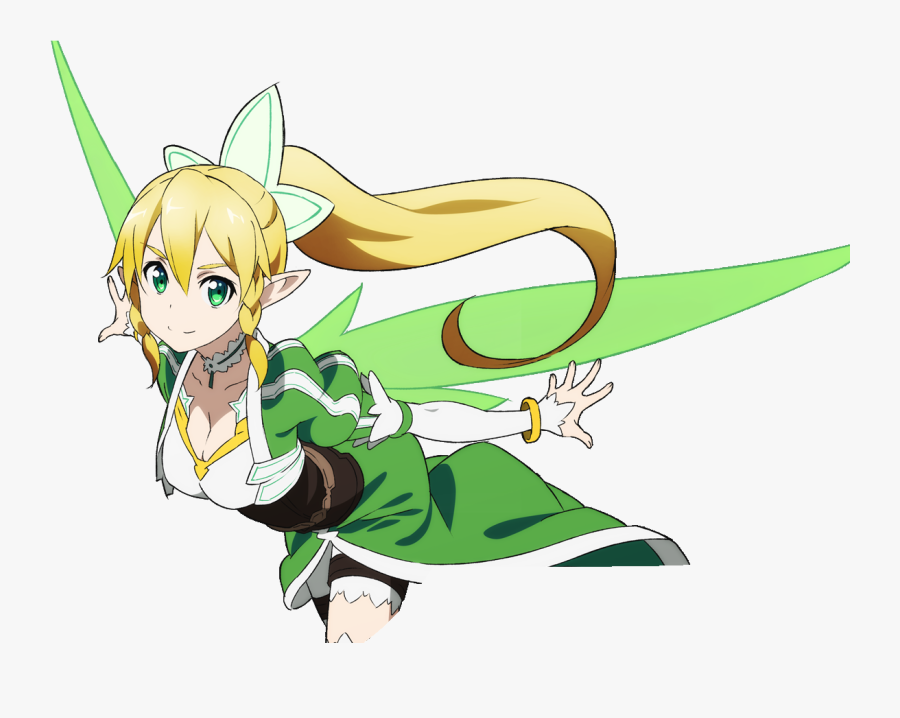 Transparent Green Eyes Clipart - Sword Art Online Leafa Png, Transparent Clipart