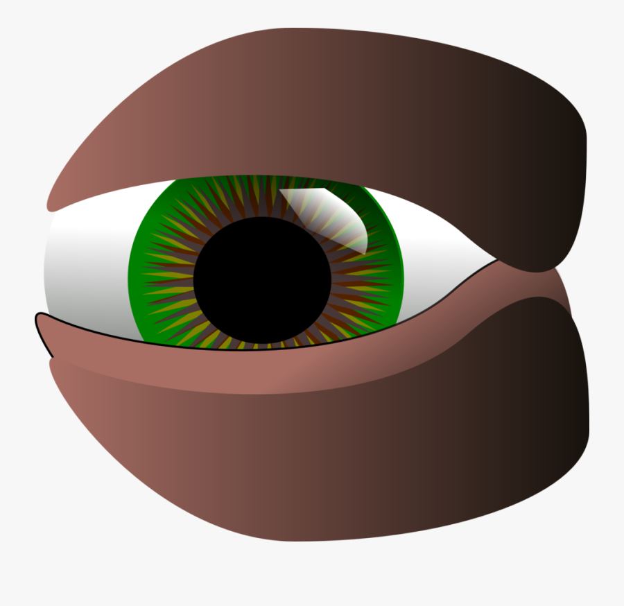 Vector Clip Art Of Green Eye - Clip Art, Transparent Clipart