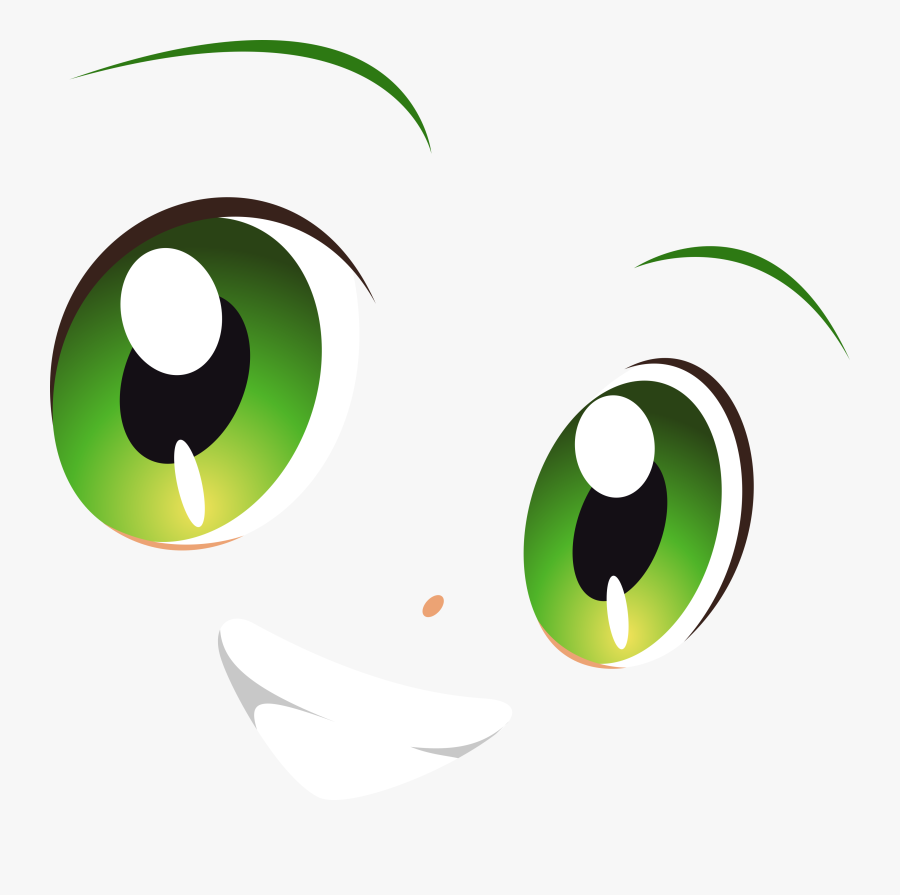 Transparent Stock Green Eyes Smile Yotsuba By Carionto - Smile Eye Logo, Transparent Clipart