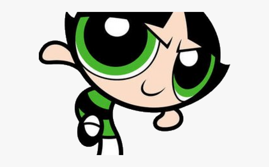 Green Eyes Clipart Thisisbigbrother - Powerpuff Girls Buttercup 1998, Transparent Clipart