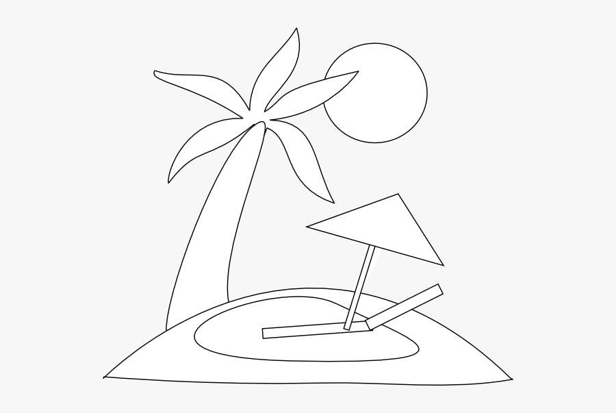 Island Clipart Island Outline - Boat, Transparent Clipart