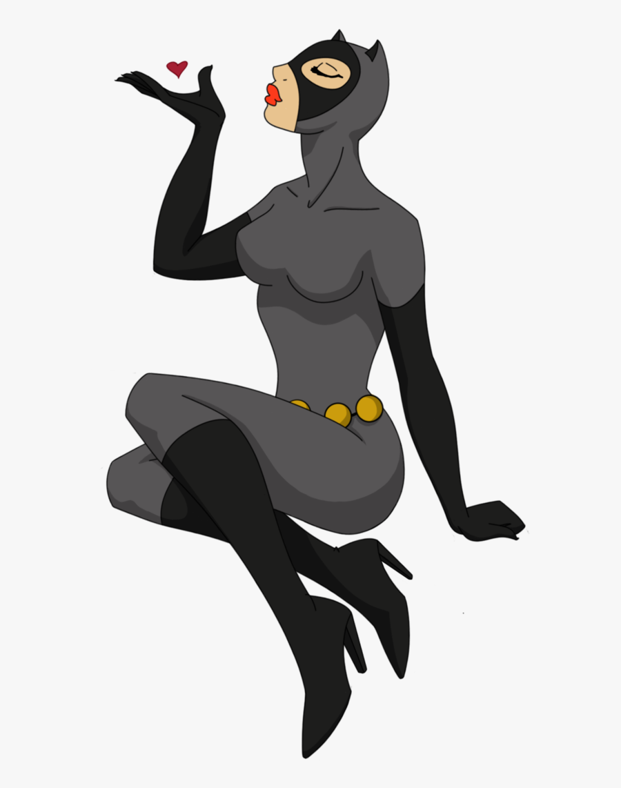Catwoman Clipart Cartoon - Catwoman Transparent Background Cartoon, Transparent Clipart