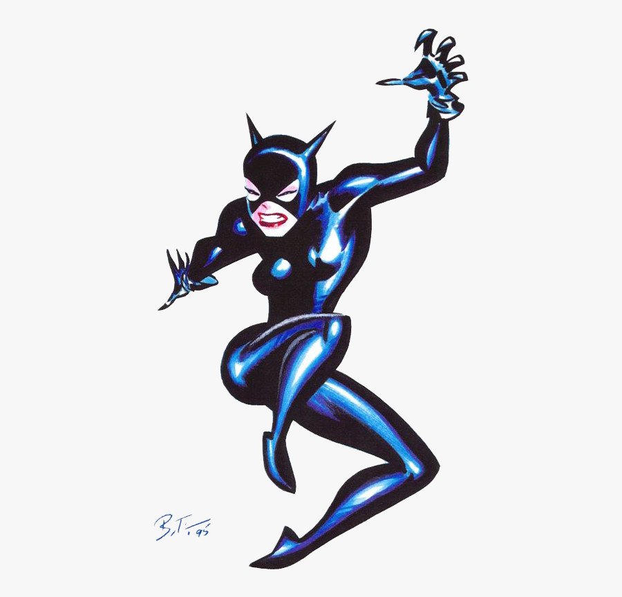 Transparent Batgirl Clipart - Bruce Timm Catwoman, Transparent Clipart