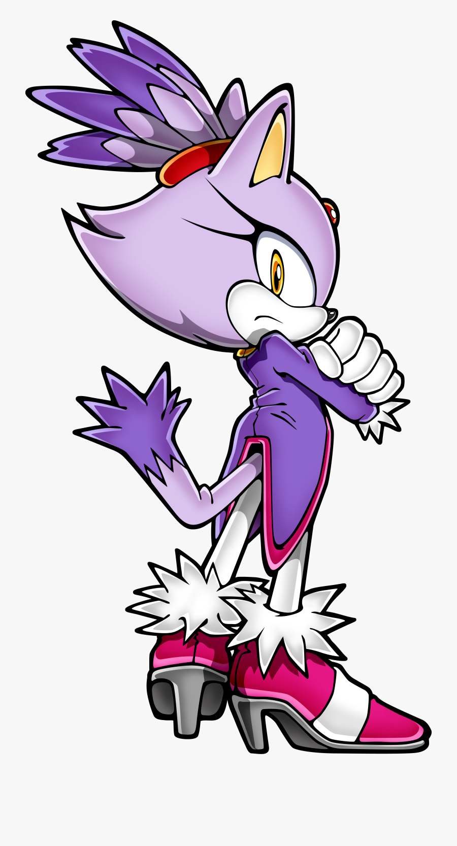 Blaze The Cat, Transparent Clipart