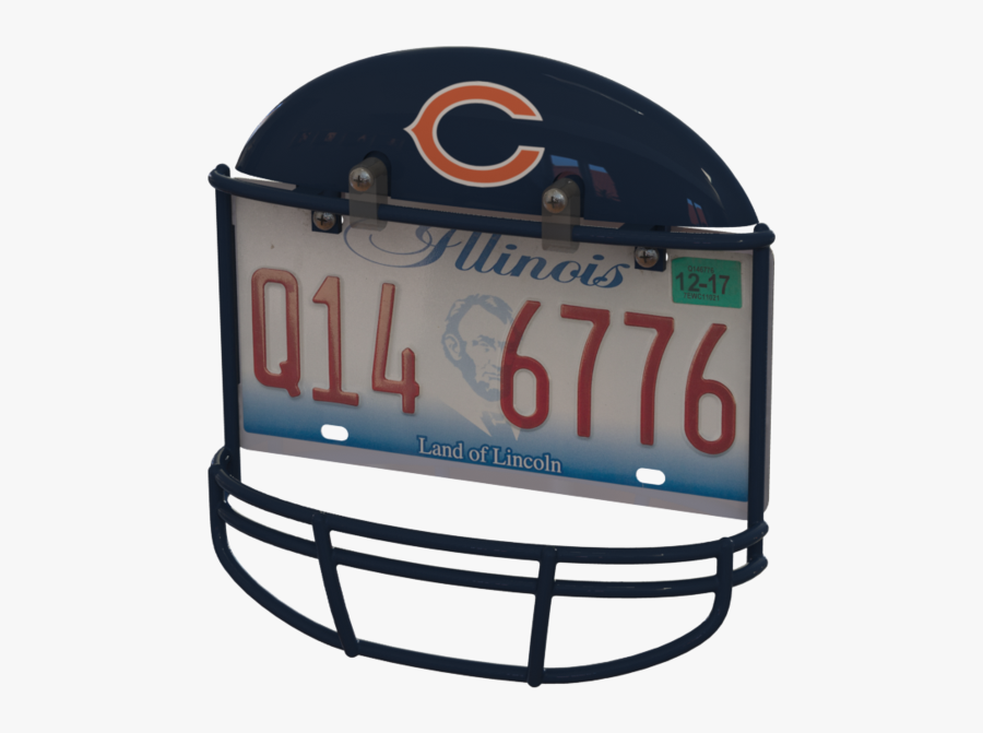 Transparent Chicago Bears Clipart - Chicago Bears License Plate Frame, Transparent Clipart