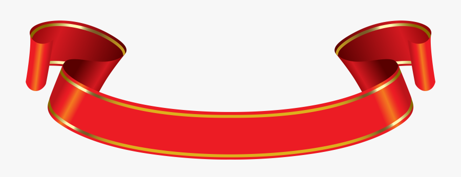 Png Red And Gold Banner - Red And Gold Banner, Transparent Clipart