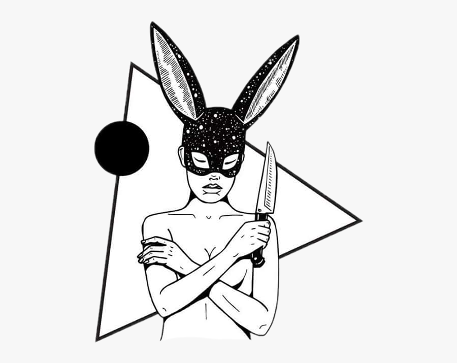 Transparent Knife Clipart Black And White - Savage Drawings Of Girls Naked, Transparent Clipart
