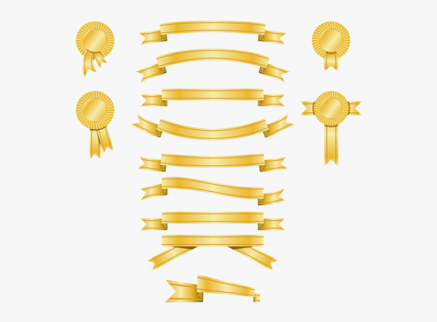 Ribbon Vector, Transparent Clipart