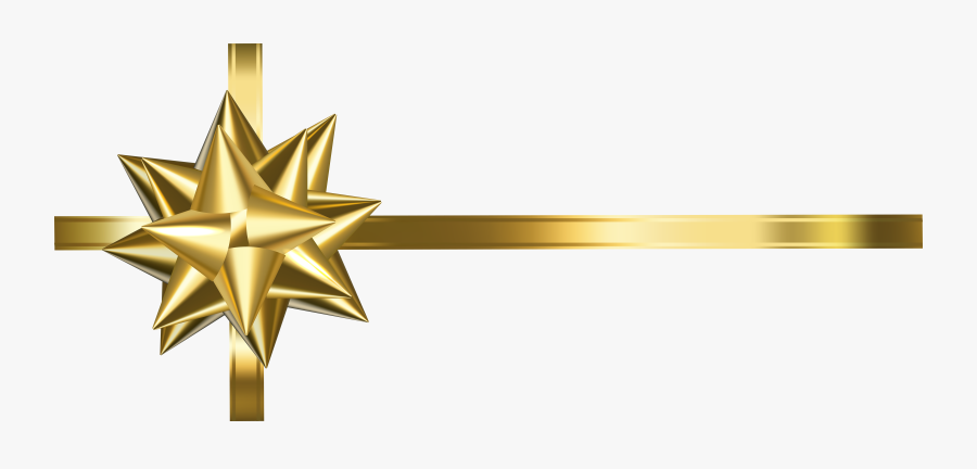 Bow Gold Png Clip Art Image, Transparent Png , Png - Bow Gold Png, Transparent Clipart