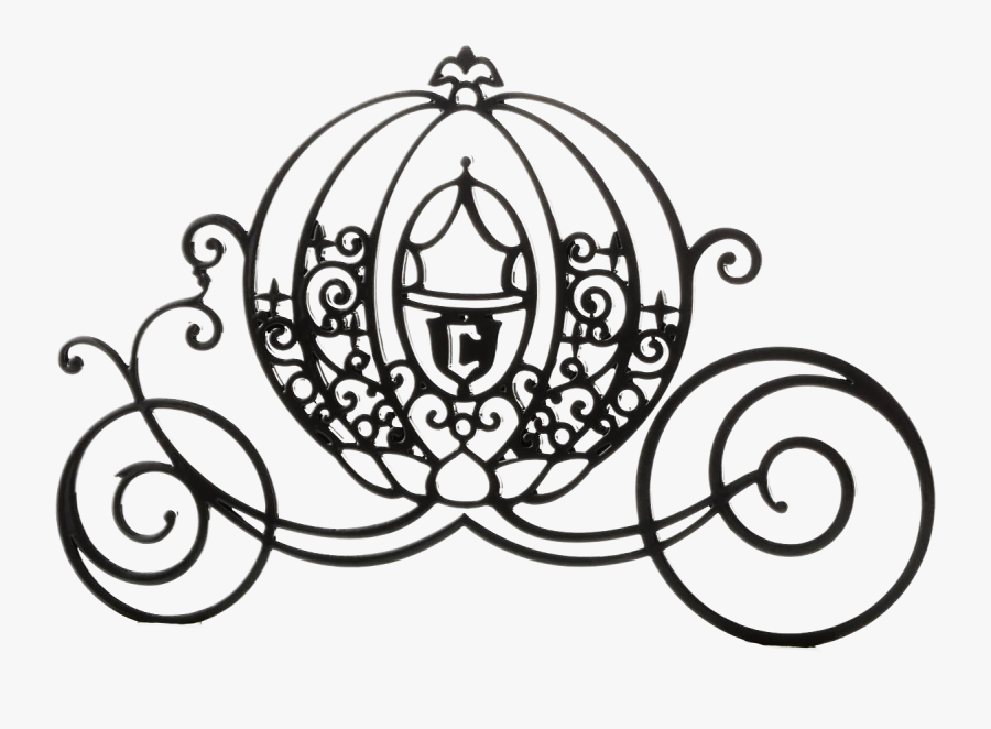 Cinderella Mickey Mouse Carriage Silhouette - Cinderella Carriage Silhouette, Transparent Clipart