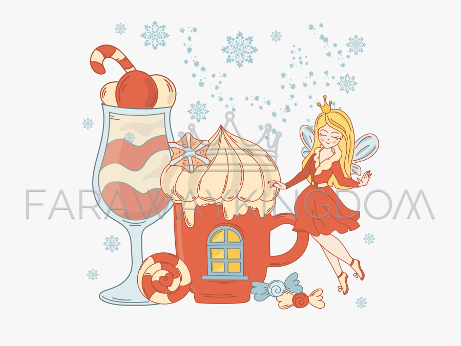 Dibujo El Hada Toma Helado, Transparent Clipart