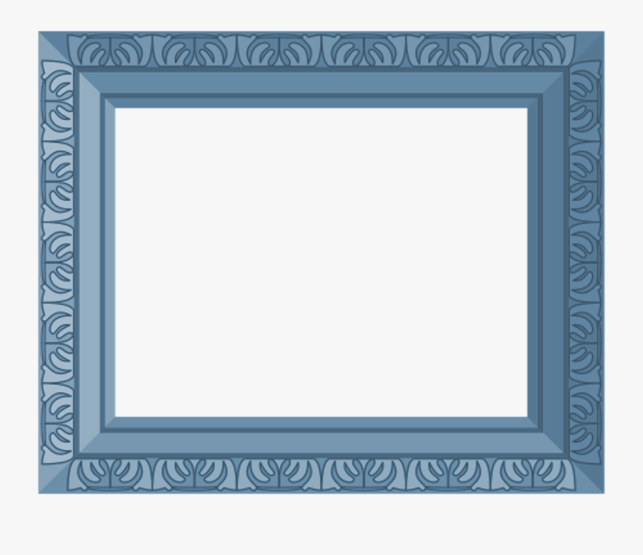 Transparent Ornate Frame Clipart - Blue Frame Vintage Png, Transparent Clipart