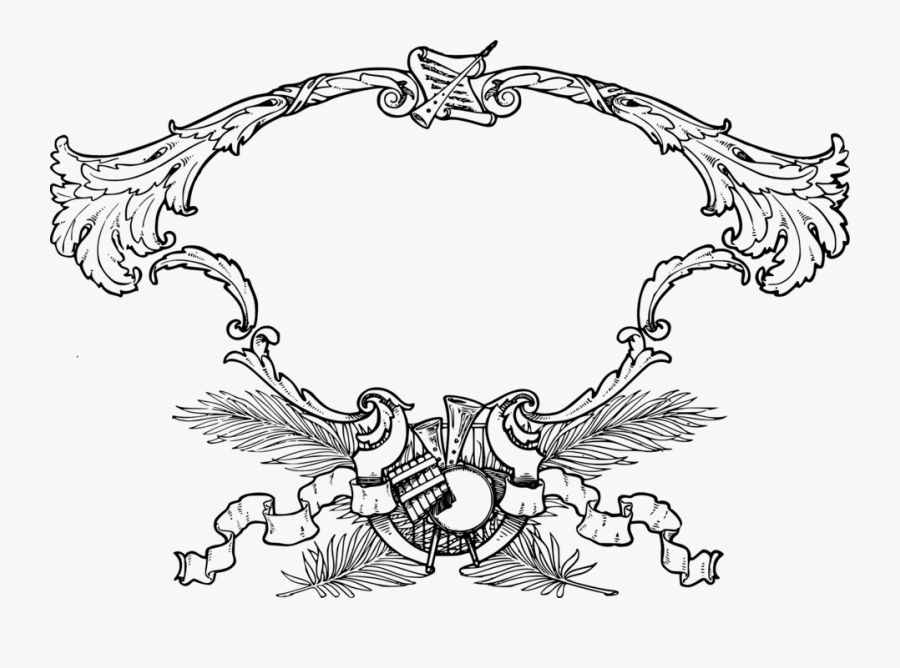 Clip Art Frames Music, Transparent Clipart