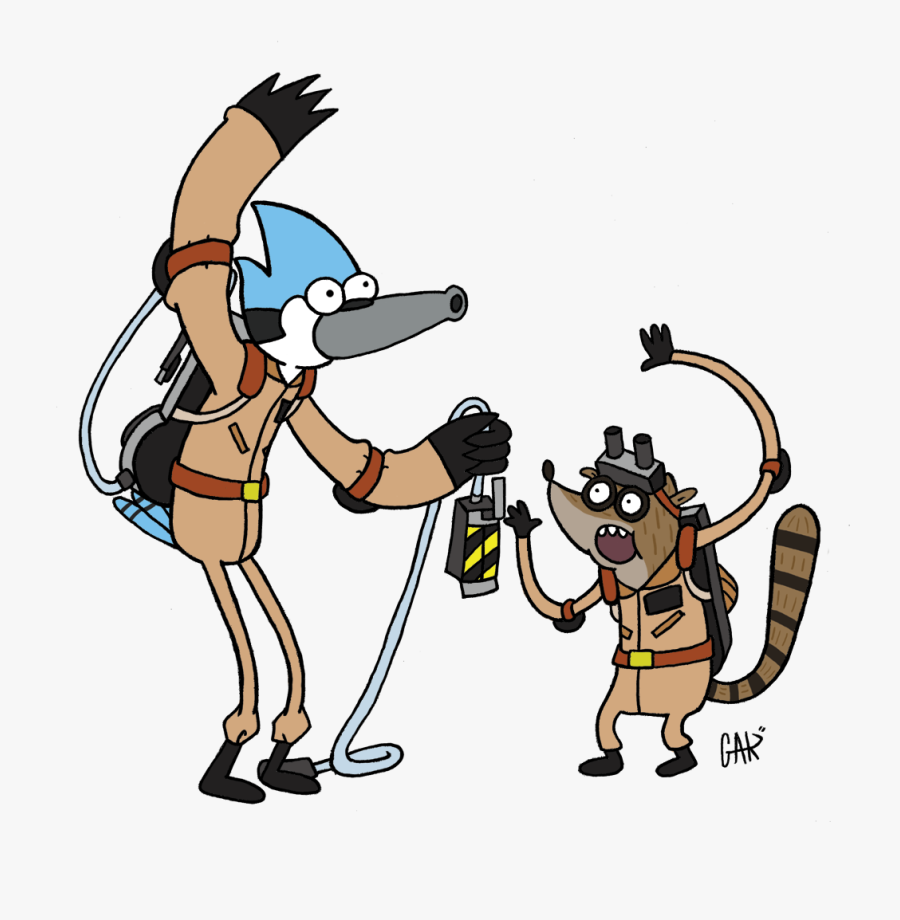 Regular Show Ghostbusters, Transparent Clipart