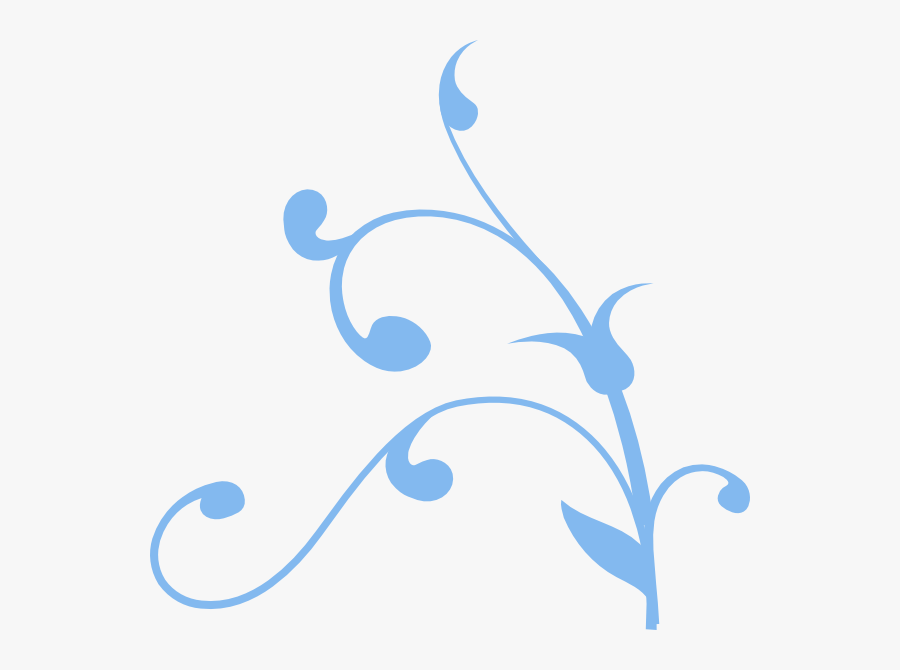 Light Blue Twisted Branch Svg Clip Arts - Tree Branch Clip Art, Transparent Clipart