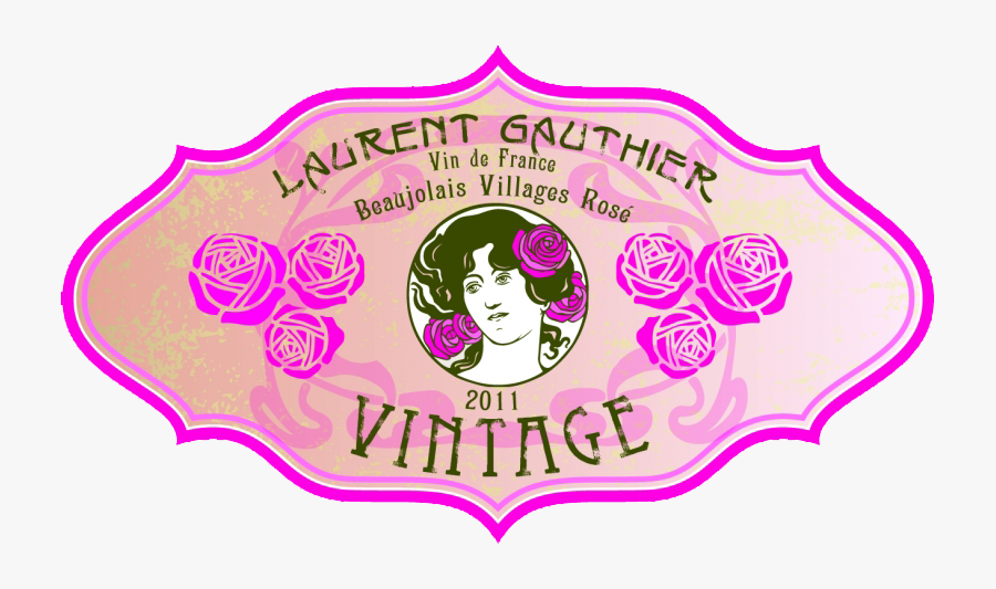 Beaujolais-villages Rosé Vintage - Label, Transparent Clipart