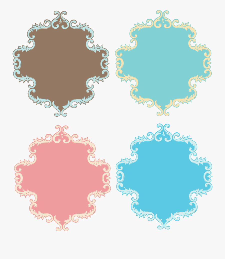 Vintage Ornate Scroll Border Illustration - Portable Network Graphics, Transparent Clipart