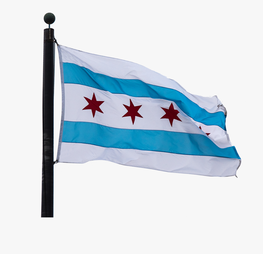 Transparent Flagpole Clipart - Clipart Chicago Flag Png, Transparent Clipart
