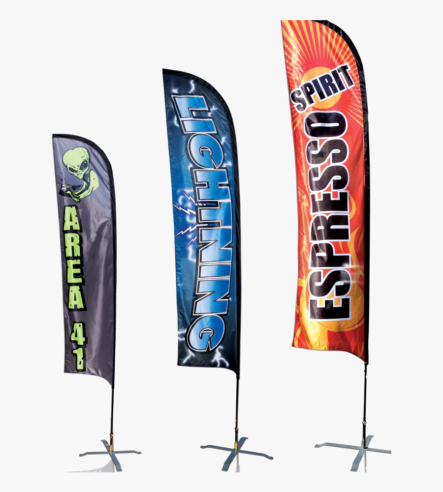 Custom Marketing And Business Flags By Infltate Co - 15 Ft Feather Flag, Transparent Clipart