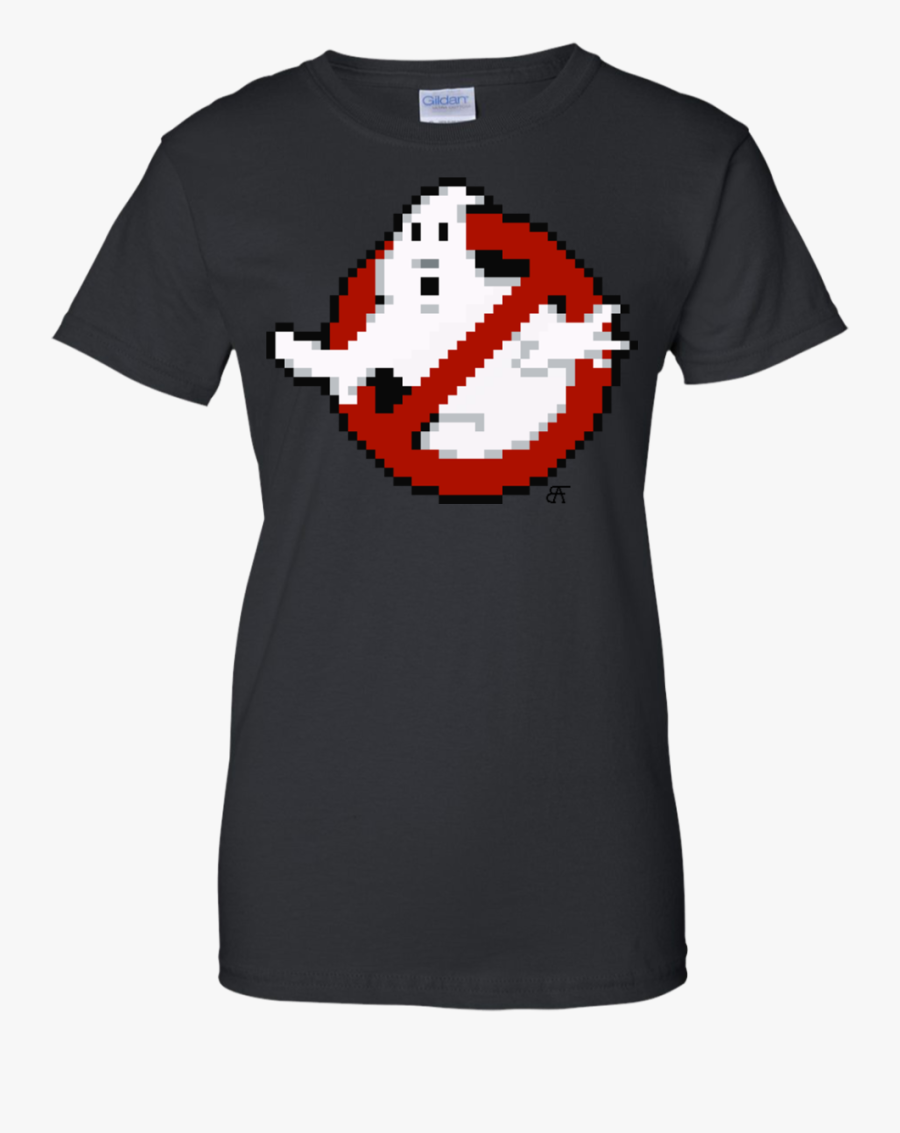Ghost Buster Ghostbusters Pixel Logo Busterauto Shirt - Born In August Girlfriend, Transparent Clipart