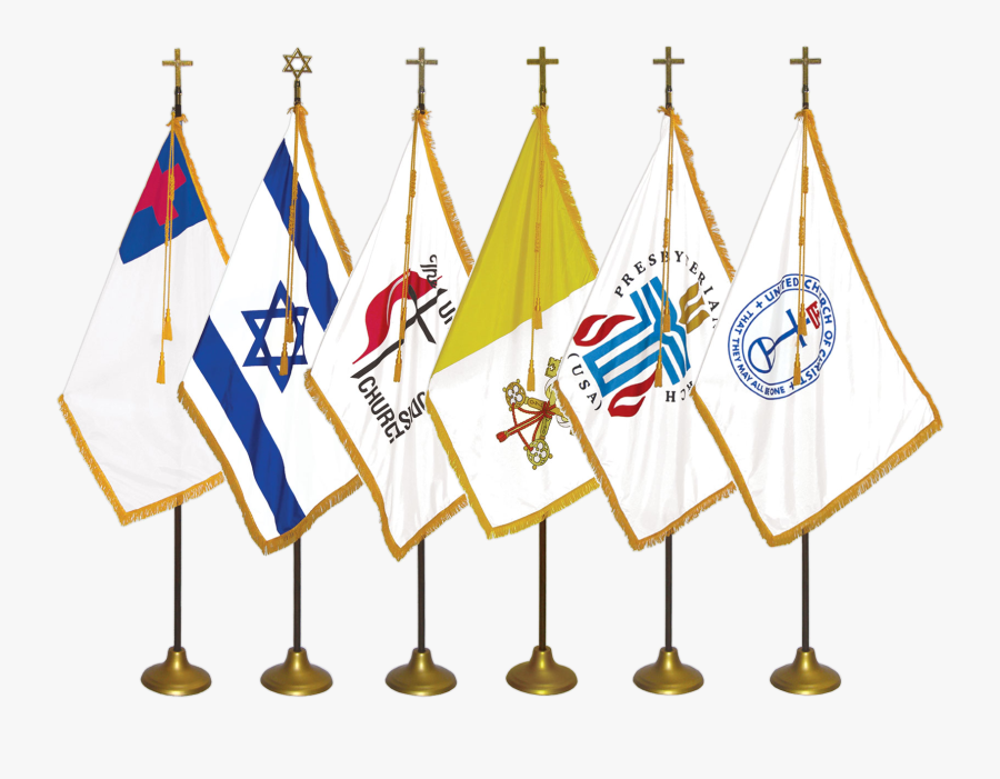 Flagpole Clip Nautical - All Church Flags Sets, Transparent Clipart