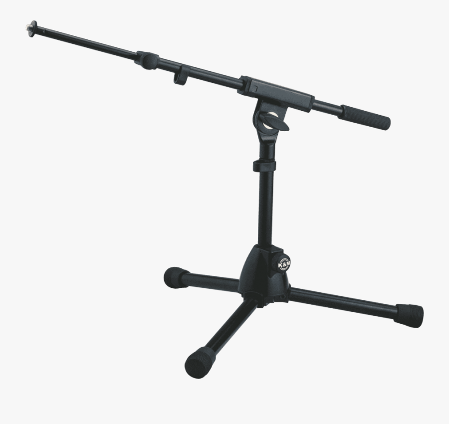 Pied Mic Bas Perche Telesc - K & M Floor Mic Stand, Transparent Clipart