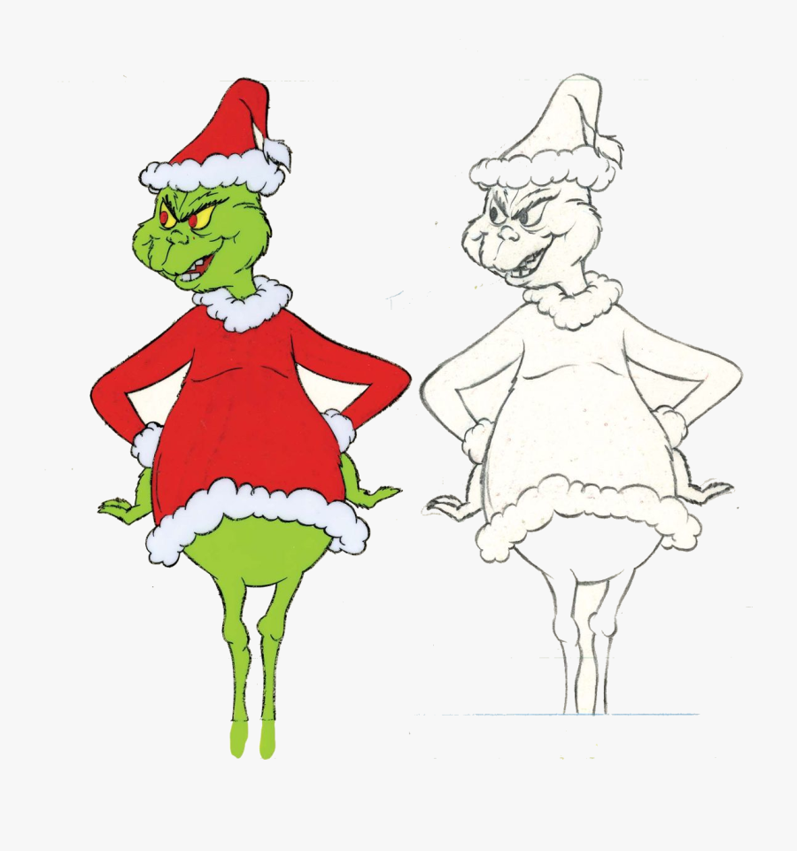 Grinch The Clipart Wikiclipart Free Transparent Png - Full Body The Grinch Drawing, Transparent Clipart