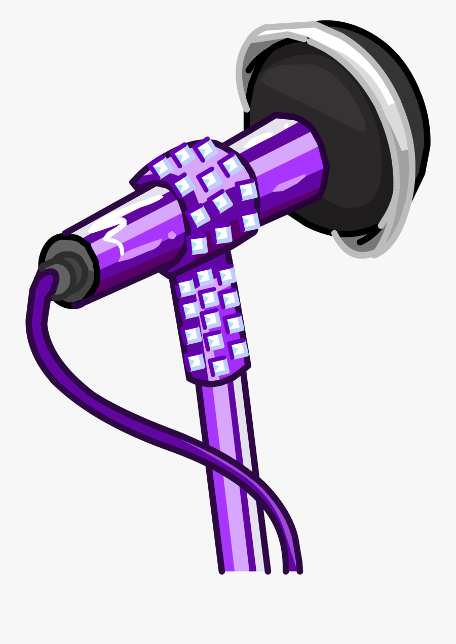 Microphone Stand Clipart - Club Penguin Microphone, Transparent Clipart