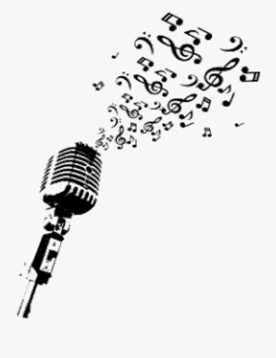 #microphone #music #musicnotes #sing #notes - Singing Music Notes, Transparent Clipart