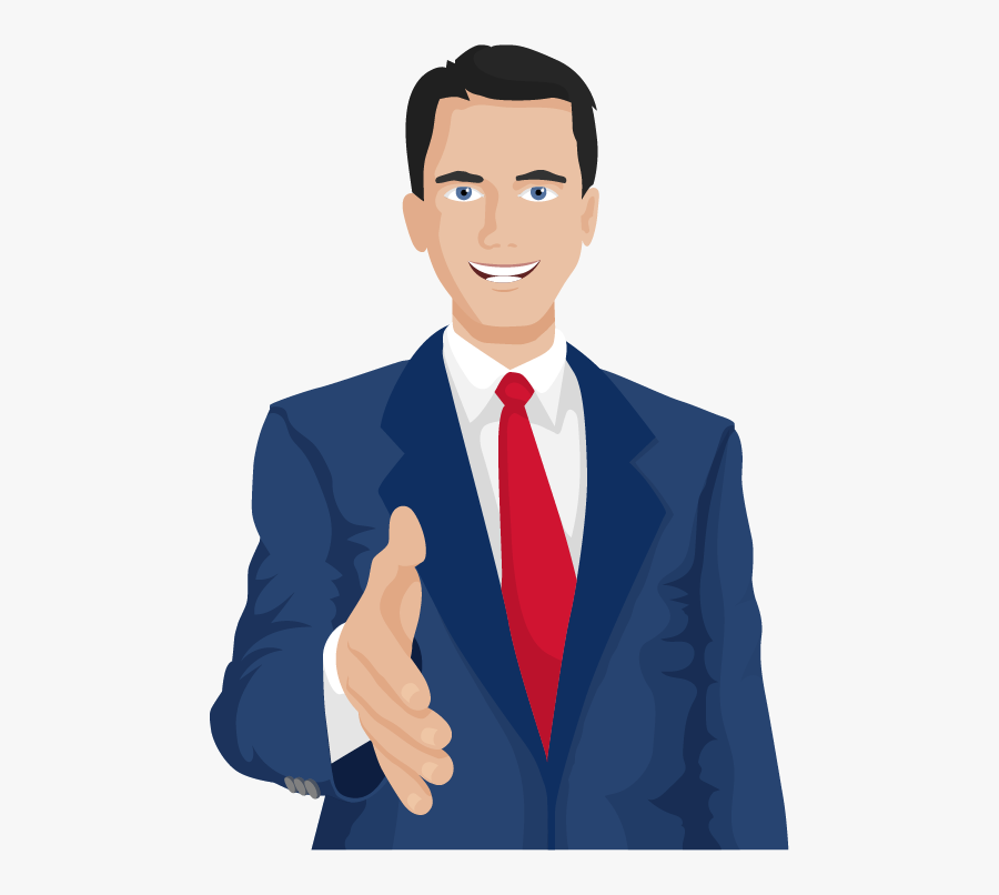 Use Electronic Procurement To Manage Suppliers - Cartoon Business Man Png, Transparent Clipart