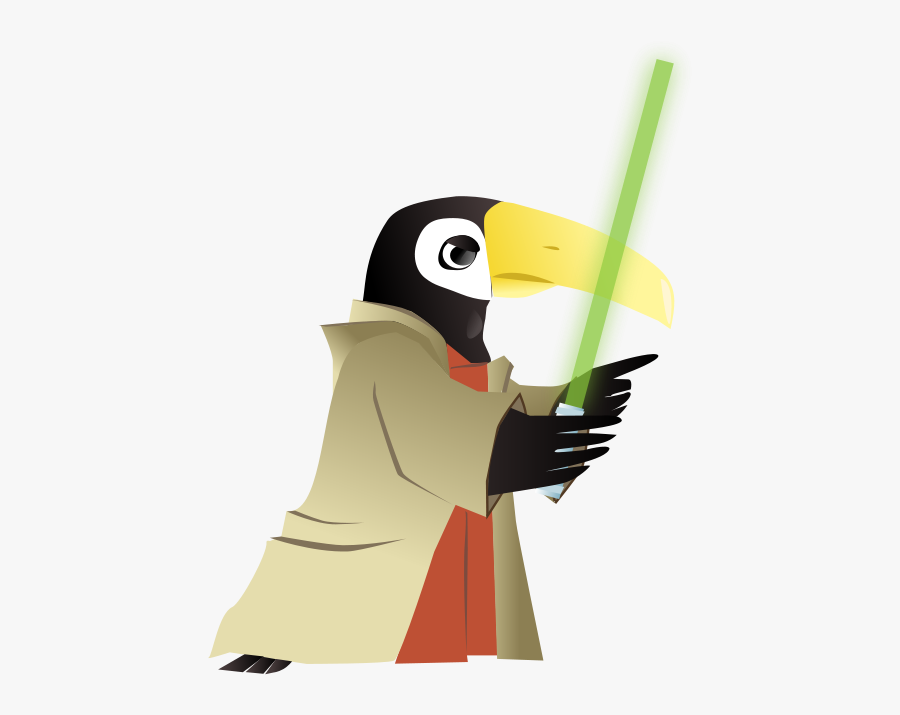 Toucan Jedi Master - Toucan Star Wars, Transparent Clipart