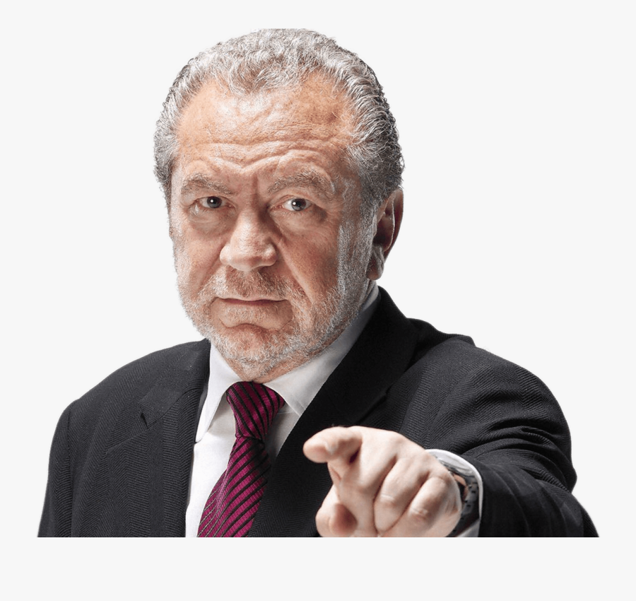 Businessman Pointing In Camera Png Image - Alan Sugar Your Fired, Transparent Clipart
