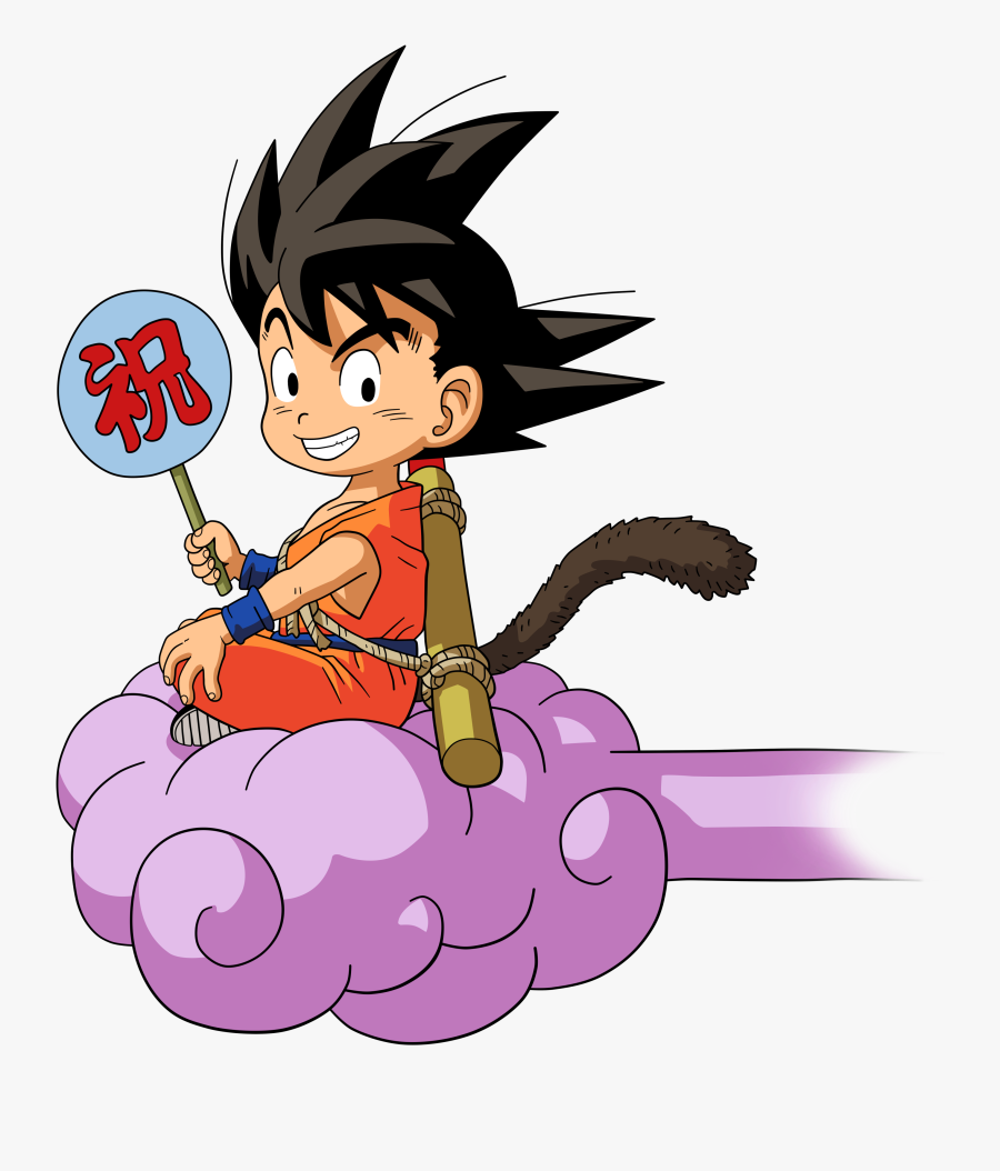 Kid Goku Side View, Transparent Clipart