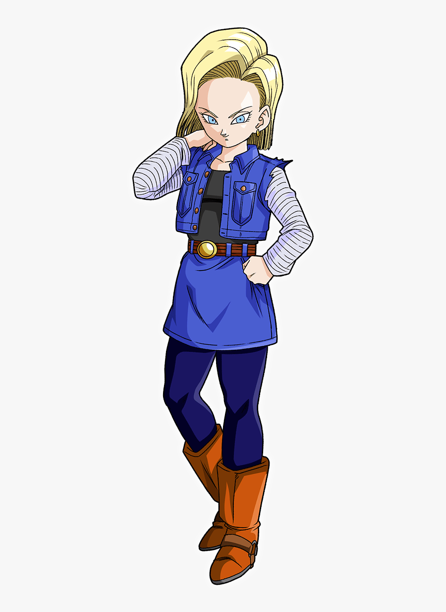 Anime Dragon Ball Z Characters Android 18, Transparent Clipart