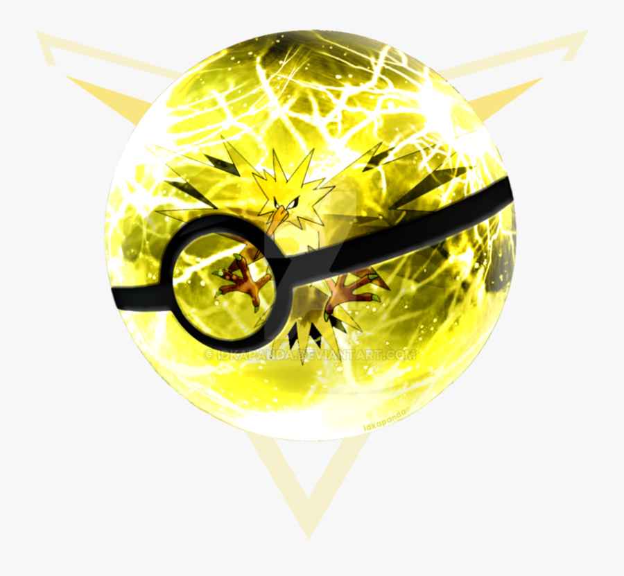 Pokemon Go Clipart Pokeball - Zapdos Pokeball, Transparent Clipart