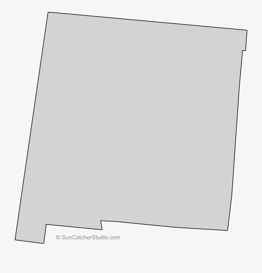 New Mexico State Quilt Scroll Saw Pattern Outline Clip - Paper, Transparent Clipart