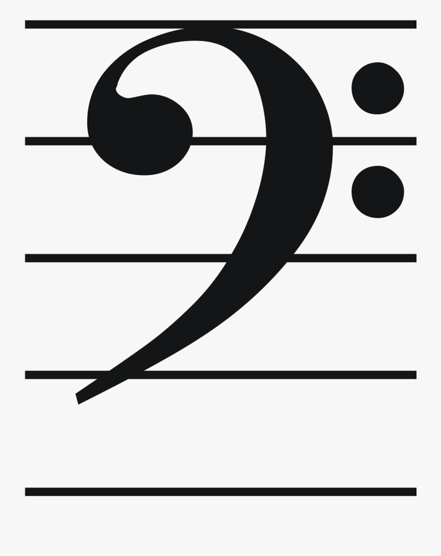 Bass Clef F Note, Transparent Clipart