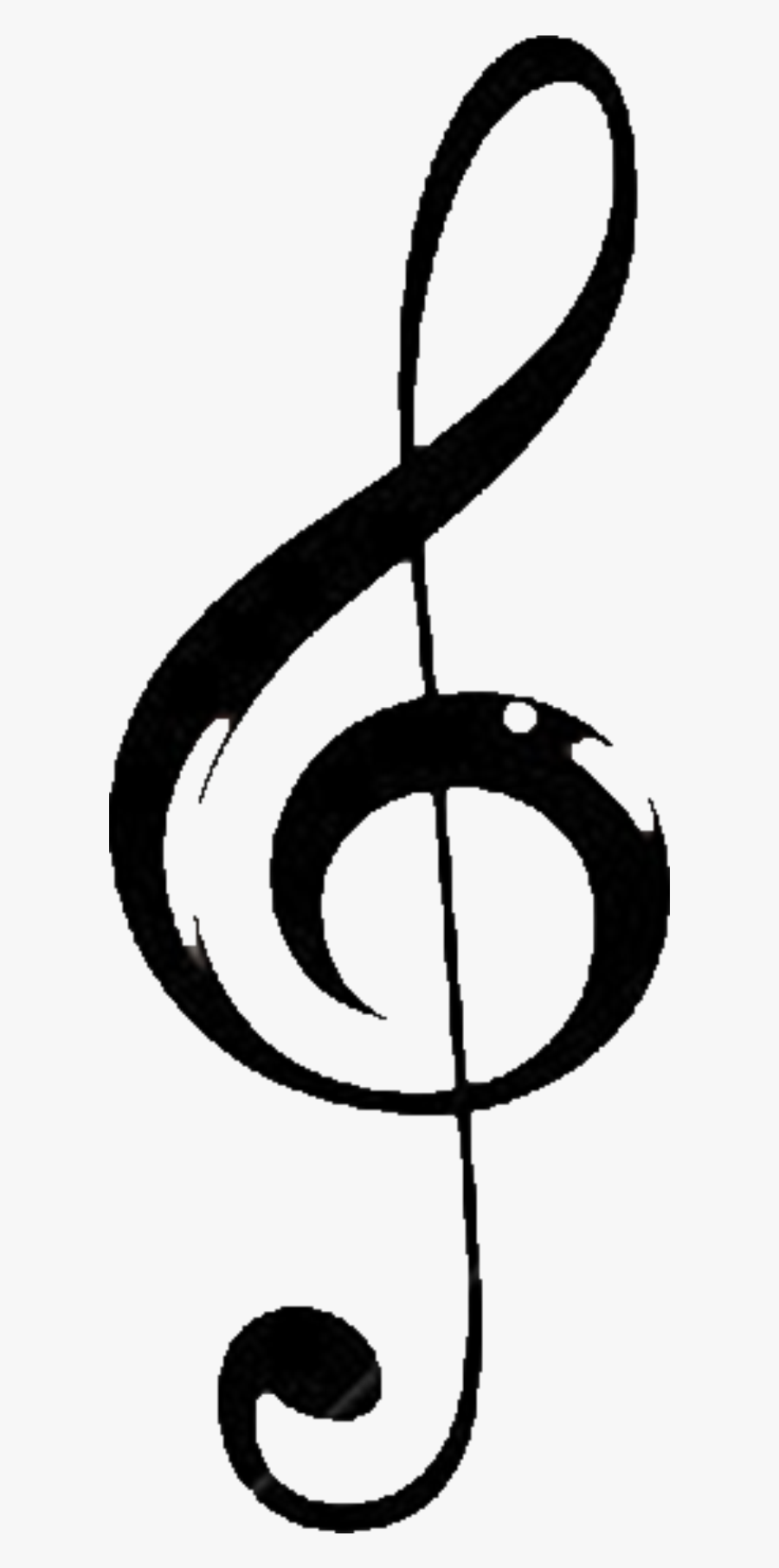 Notenschluessel Notenschlüssel Clipart - Treble, Transparent Clipart