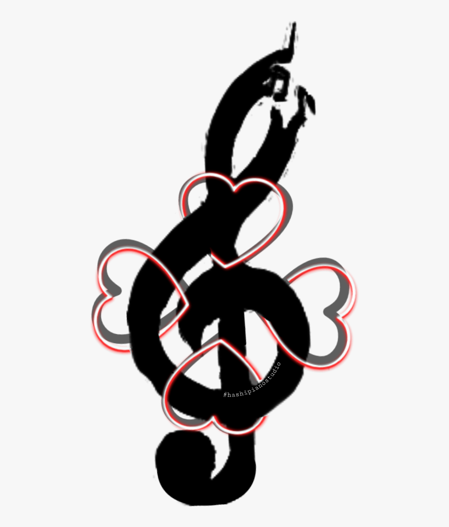 #trebleclef #treble #music #love - Music Note, Transparent Clipart