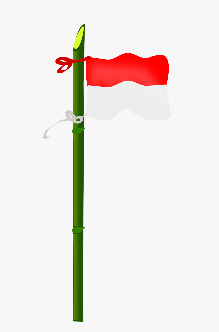 Transparent Flagpole Png - Indonesian Flag Clip Art, Transparent Clipart